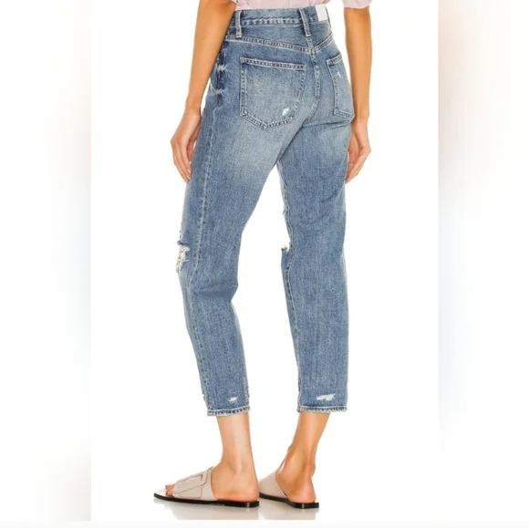 NWT Pistola Presley High Rise Relaxed Roller denim Jeans Anthropologie - Picture 4 of 11